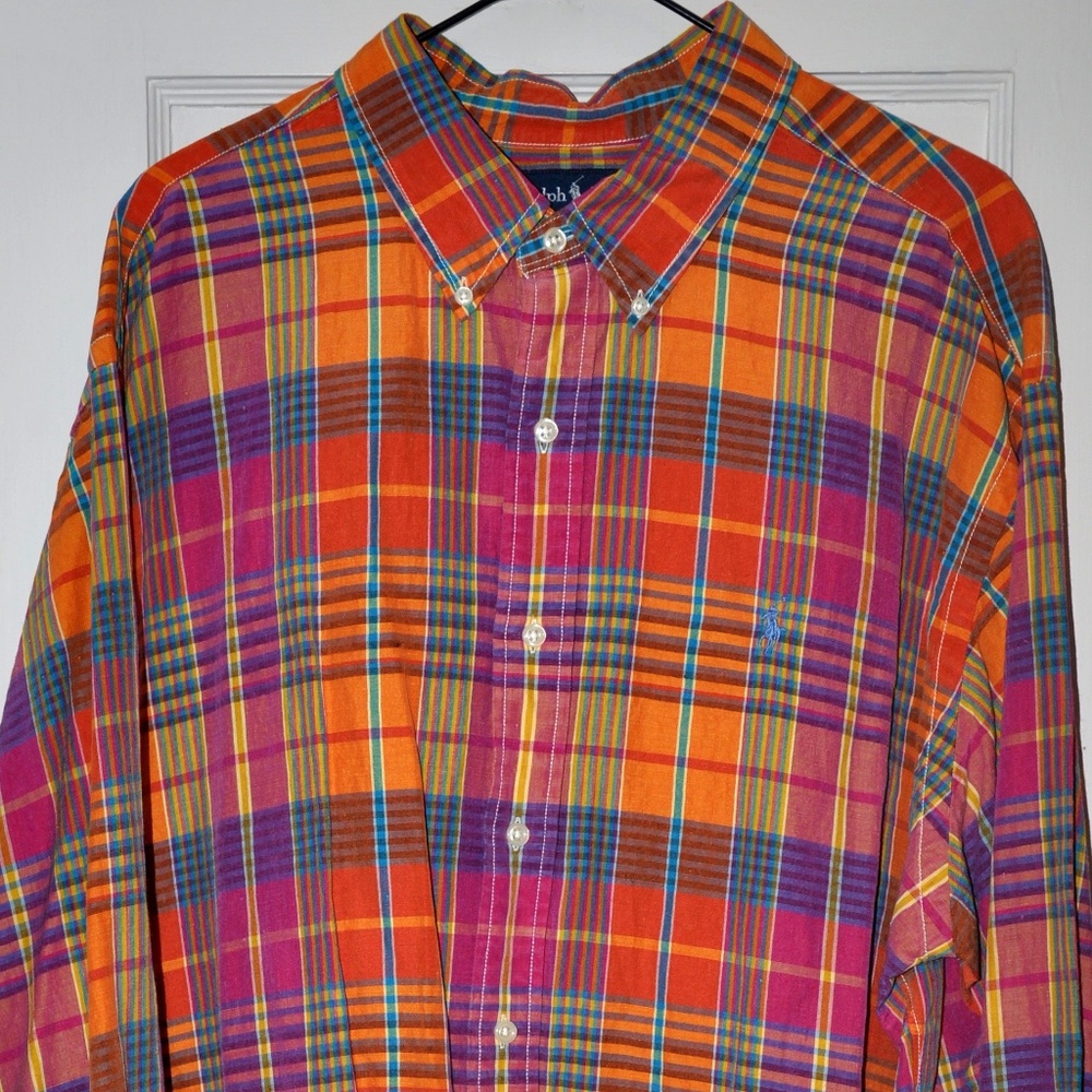 Ralph Lauren Custom Fit ANF Beach XXL long sleeve button-down shirt NWT